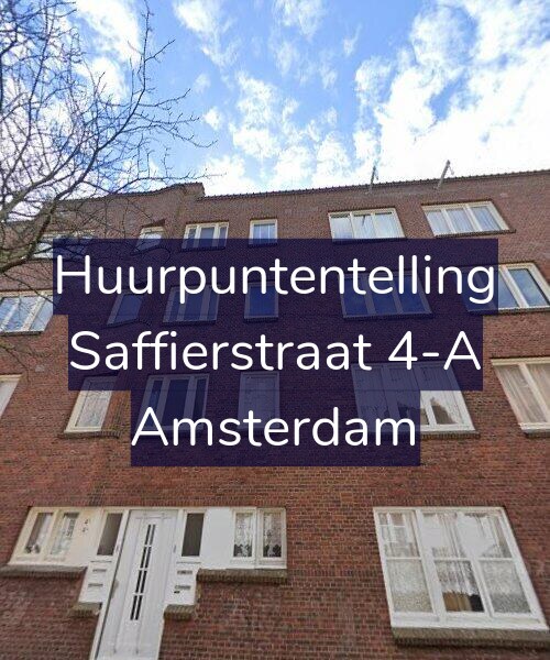 Foto gevel Huurpuntentelling voor Saffierstraat 4-A, Amsterdam