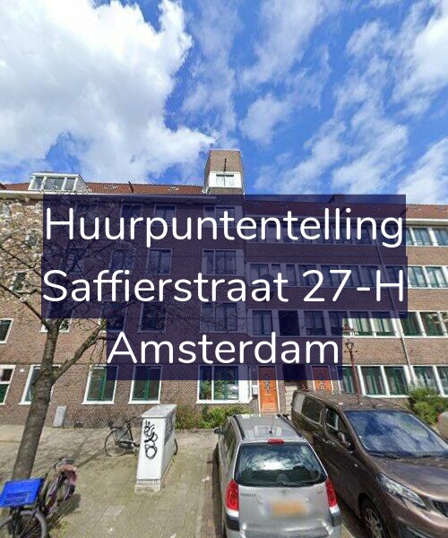 Foto gevel Huurpuntentelling voor Saffierstraat 27-H, Amsterdam