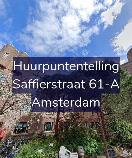 Foto gevel Huurpuntentelling voor Saffierstraat 61-A, Amsterdam