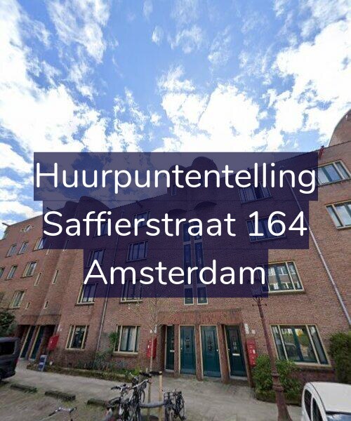 Foto gevel Huurpuntentelling voor Saffierstraat 164, Amsterdam