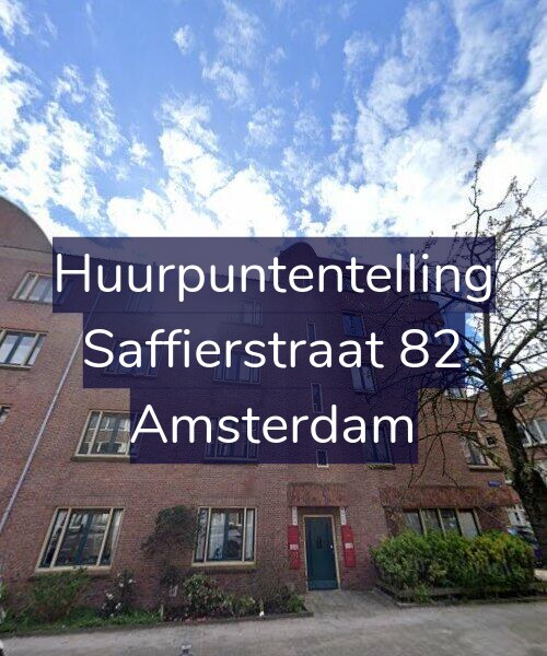 Foto gevel Huurpuntentelling voor Saffierstraat 82, Amsterdam