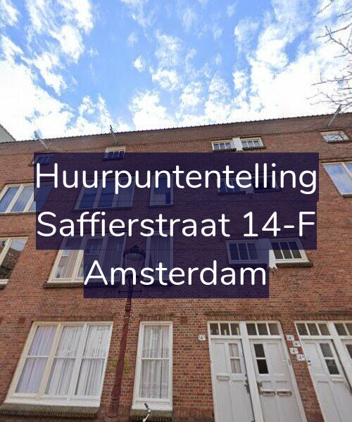 Foto gevel Huurpuntentelling voor Saffierstraat 14-F, Amsterdam