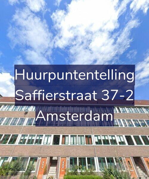 Foto gevel Huurpuntentelling voor Saffierstraat 37-2, Amsterdam