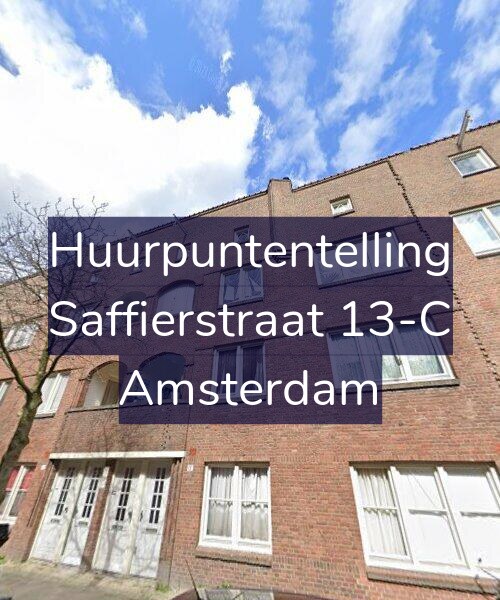Foto gevel Huurpuntentelling voor Saffierstraat 13-C, Amsterdam