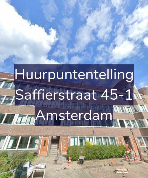 Foto gevel Huurpuntentelling voor Saffierstraat 45-1, Amsterdam