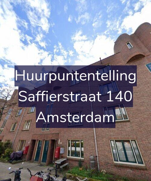 Foto gevel Huurpuntentelling voor Saffierstraat 140, Amsterdam