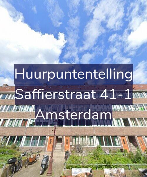 Foto gevel Huurpuntentelling voor Saffierstraat 41-1, Amsterdam