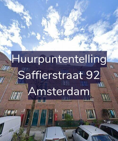 Foto gevel Huurpuntentelling voor Saffierstraat 92, Amsterdam