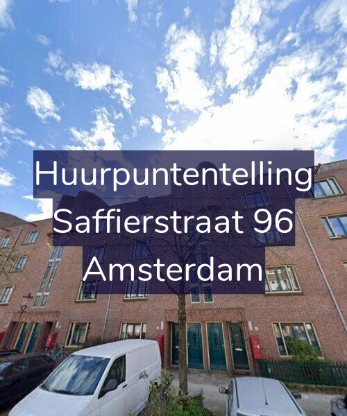 Foto gevel Huurpuntentelling voor Saffierstraat 96, Amsterdam
