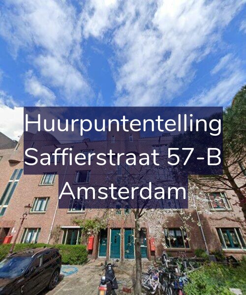 Foto gevel Huurpuntentelling voor Saffierstraat 57-B, Amsterdam