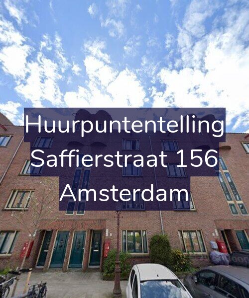 Foto gevel Huurpuntentelling voor Saffierstraat 156, Amsterdam