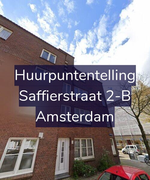 Foto gevel Huurpuntentelling voor Saffierstraat 2-B, Amsterdam