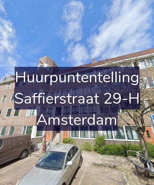 Foto gevel Huurpuntentelling voor Saffierstraat 29-H, Amsterdam