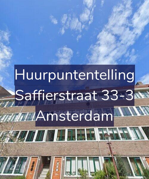 Foto gevel Huurpuntentelling voor Saffierstraat 33-3, Amsterdam