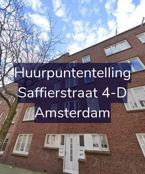 Foto gevel Huurpuntentelling voor Saffierstraat 4-D, Amsterdam
