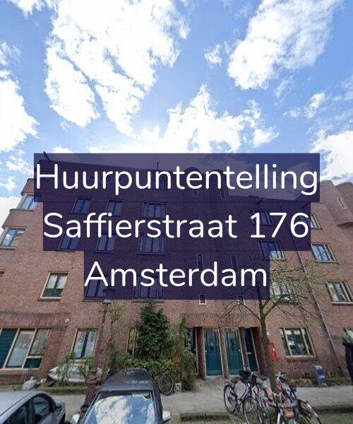 Foto gevel Huurpuntentelling voor Saffierstraat 176, Amsterdam
