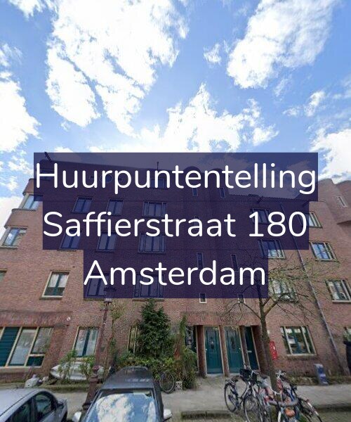 Foto gevel Huurpuntentelling voor Saffierstraat 180, Amsterdam
