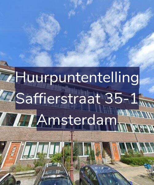 Foto gevel Huurpuntentelling voor Saffierstraat 35-1, Amsterdam