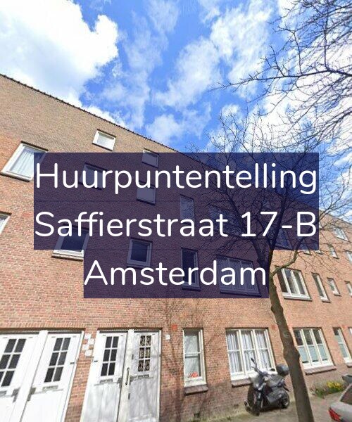 Foto gevel Huurpuntentelling voor Saffierstraat 17-B, Amsterdam