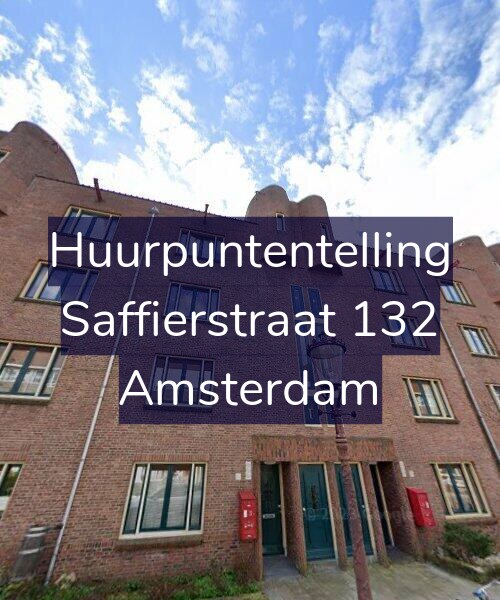 Foto gevel Huurpuntentelling voor Saffierstraat 132, Amsterdam