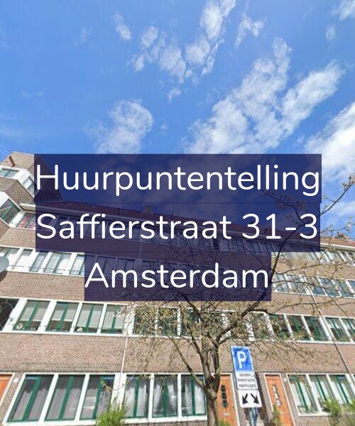 Foto gevel Huurpuntentelling voor Saffierstraat 31-3, Amsterdam