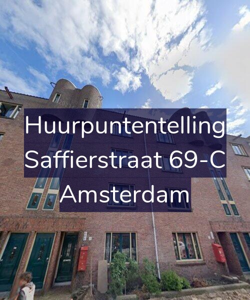 Foto gevel Huurpuntentelling voor Saffierstraat 69-C, Amsterdam