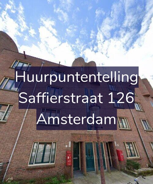 Foto gevel Huurpuntentelling voor Saffierstraat 126, Amsterdam