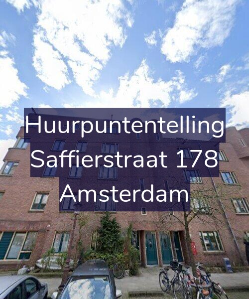 Foto gevel Huurpuntentelling voor Saffierstraat 178, Amsterdam