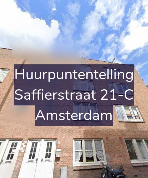 Foto gevel Huurpuntentelling voor Saffierstraat 21-C, Amsterdam