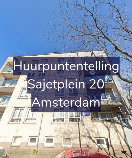 Foto gevel Huurpuntentelling voor Sajetplein 20, Amsterdam