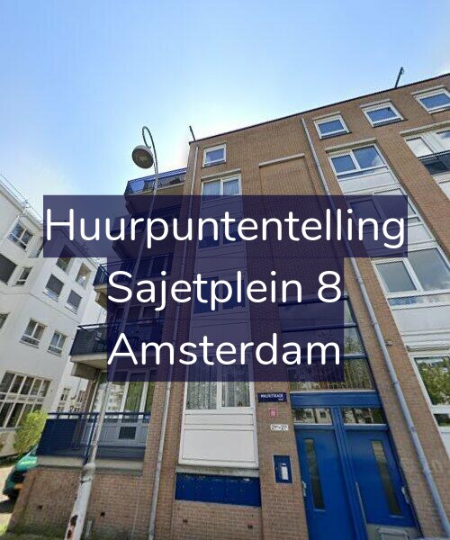 Foto gevel Huurpuntentelling voor Sajetplein 8, Amsterdam