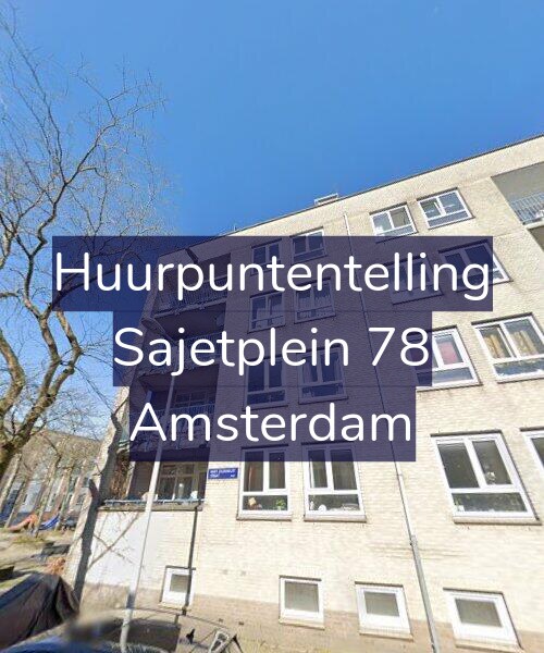 Foto gevel Huurpuntentelling voor Sajetplein 78, Amsterdam