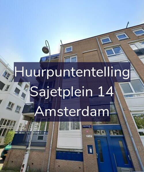 Foto gevel Huurpuntentelling voor Sajetplein 14, Amsterdam