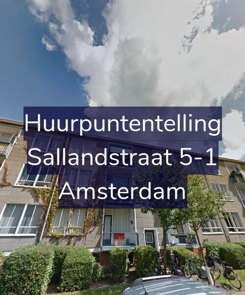 Foto gevel Huurpuntentelling voor Sallandstraat 5-1, Amsterdam