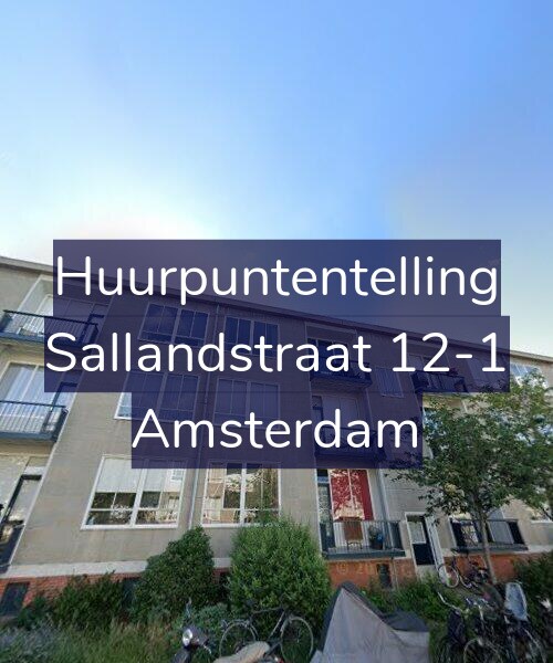 Foto gevel Huurpuntentelling voor Sallandstraat 12-1, Amsterdam