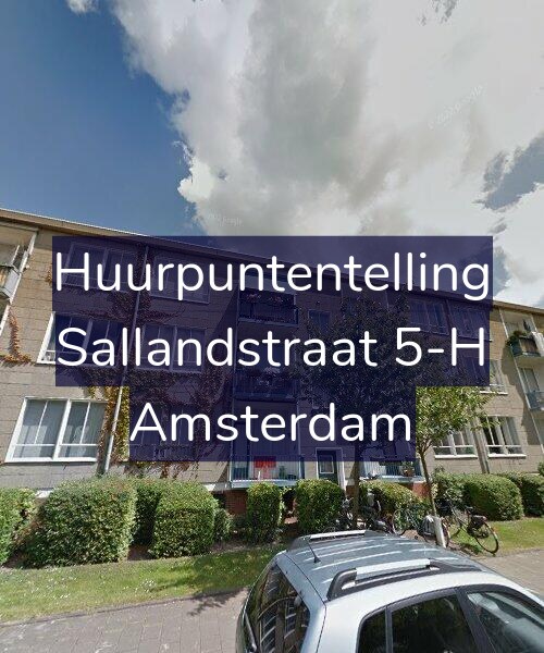 Foto gevel Huurpuntentelling voor Sallandstraat 5-H, Amsterdam