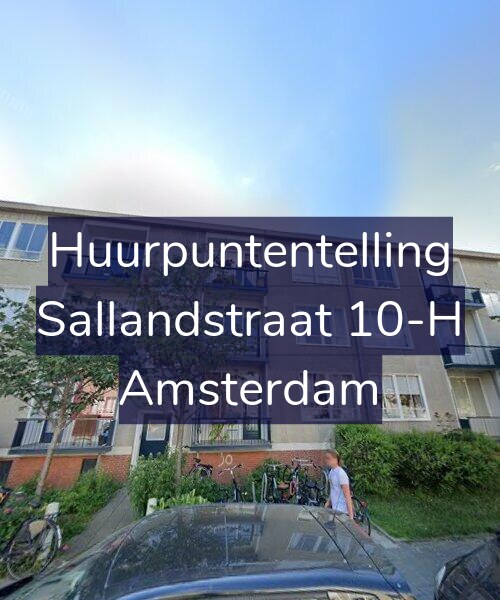 Foto gevel Huurpuntentelling voor Sallandstraat 10-H, Amsterdam