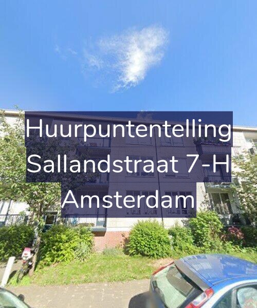 Foto gevel Huurpuntentelling voor Sallandstraat 7-H, Amsterdam