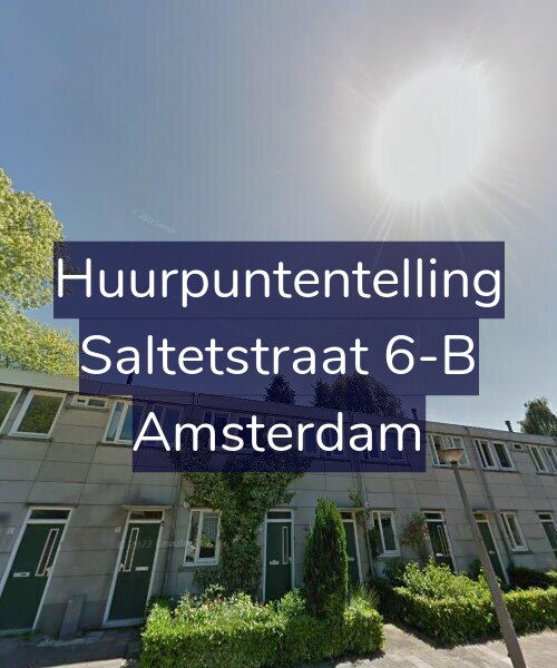 Foto gevel Huurpuntentelling voor Saltetstraat 6-B, Amsterdam