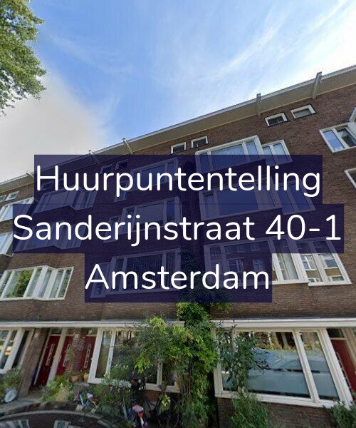 Foto gevel Huurpuntentelling voor Sanderijnstraat 40-1, Amsterdam