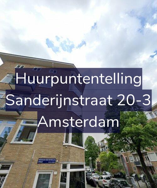 Foto gevel Huurpuntentelling voor Sanderijnstraat 20-3, Amsterdam