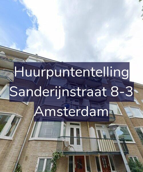 Foto gevel Huurpuntentelling voor Sanderijnstraat 8-3, Amsterdam