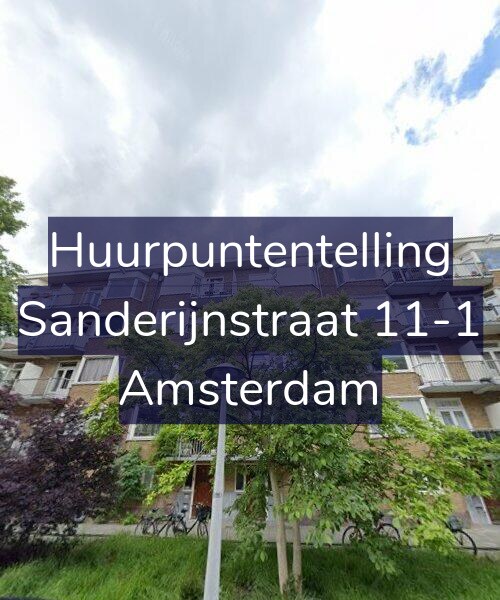 Foto gevel Huurpuntentelling voor Sanderijnstraat 11-1, Amsterdam