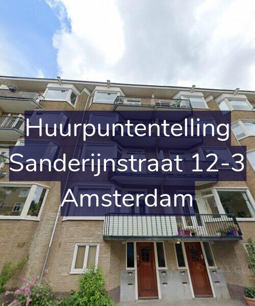Foto gevel Huurpuntentelling voor Sanderijnstraat 12-3, Amsterdam