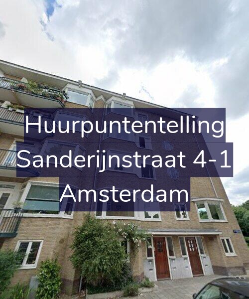 Foto gevel Huurpuntentelling voor Sanderijnstraat 4-1, Amsterdam