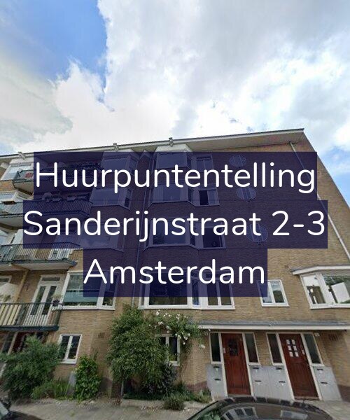 Foto gevel Huurpuntentelling voor Sanderijnstraat 2-3, Amsterdam
