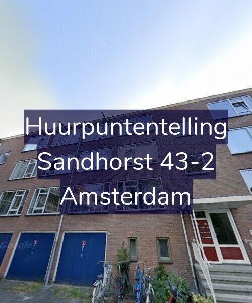 Foto gevel Huurpuntentelling voor Sandhorst 43-2, Amsterdam