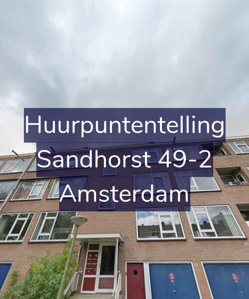 Foto gevel Huurpuntentelling voor Sandhorst 49-2, Amsterdam