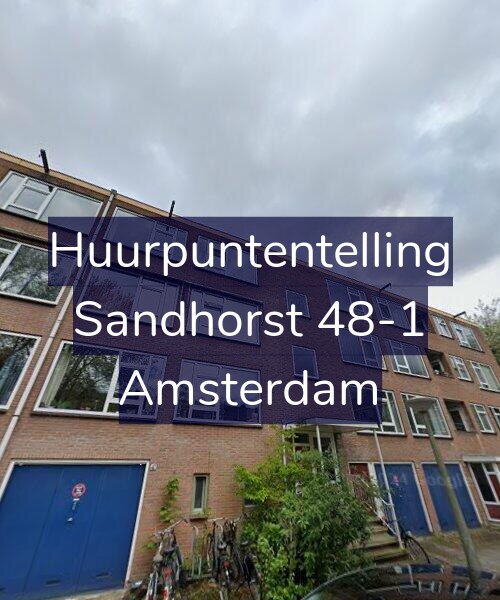 Foto gevel Huurpuntentelling voor Sandhorst 48-1, Amsterdam