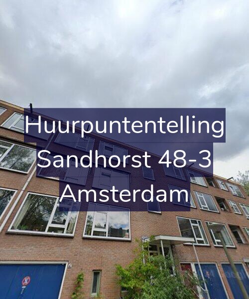 Foto gevel Huurpuntentelling voor Sandhorst 48-3, Amsterdam